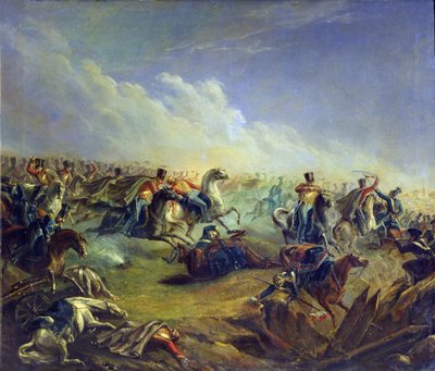 The Guard Hussars Attacking Near Warsaw on August 26th, 1831 by Mikhail Yuryevich Lermontov